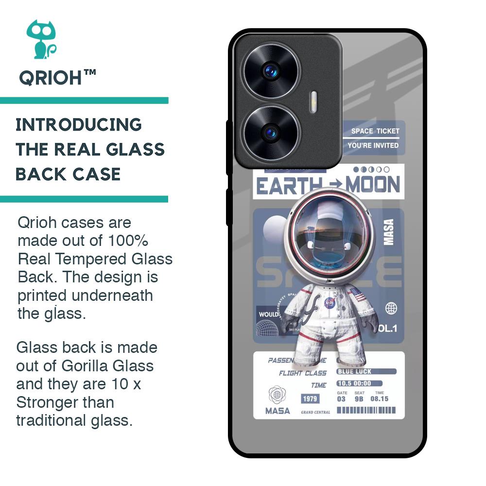 Space Flight Pass Glass Case for Realme C55