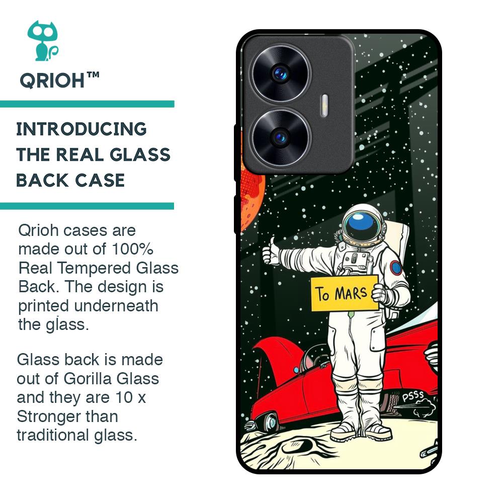 Astronaut on Mars Glass Case for Realme C55
