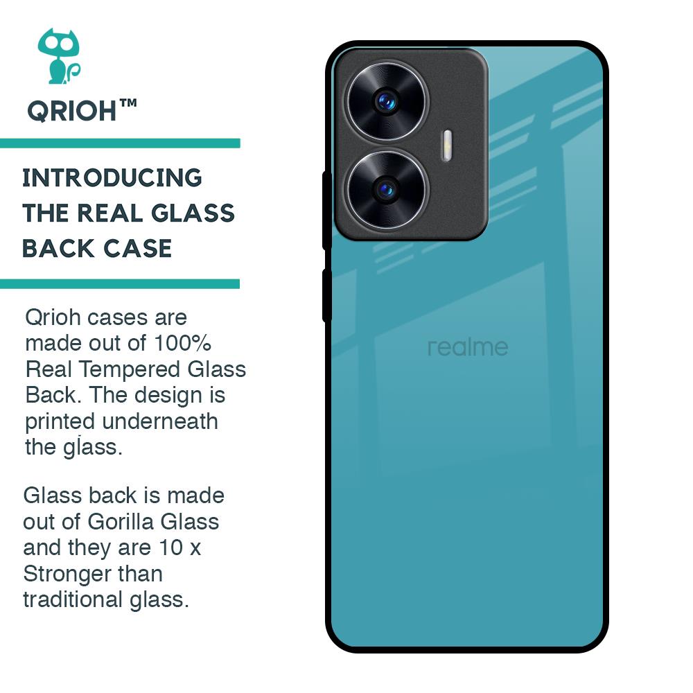 Oceanic Turquiose Glass Case for Realme C55