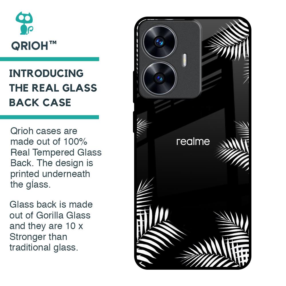 Zealand Fern Design Glass Case For Realme C55