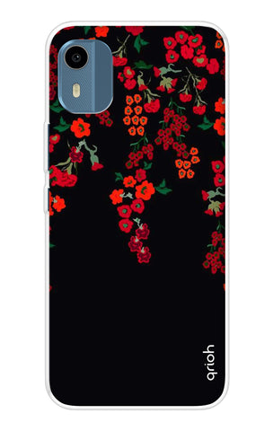 Floral Deco Nokia C12 Pro Back Cover