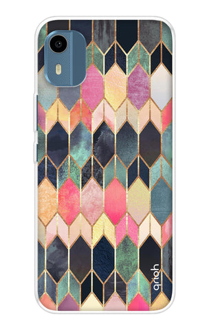 Shimmery Pattern Nokia C12 Pro Back Cover