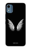 White Angel Wings Nokia C12 Pro Back Cover