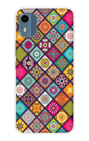 Multicolor Mandala Nokia C12 Pro Back Cover
