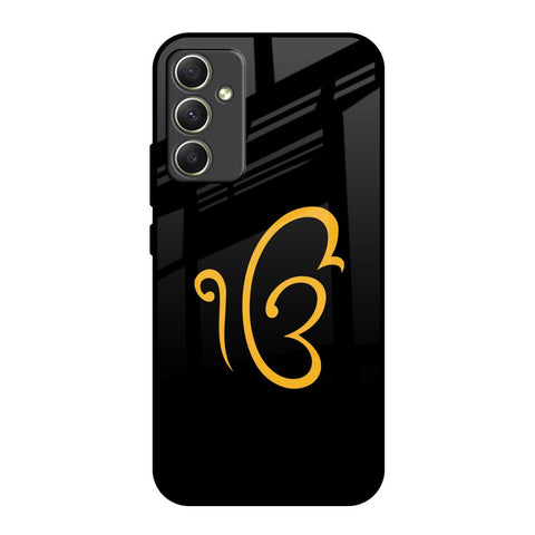 Luxury Fashion Initial Samsung Galaxy A34 5G Glass Back Cover Online