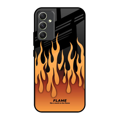 Fire Flame Samsung Galaxy A34 5G Glass Back Cover Online