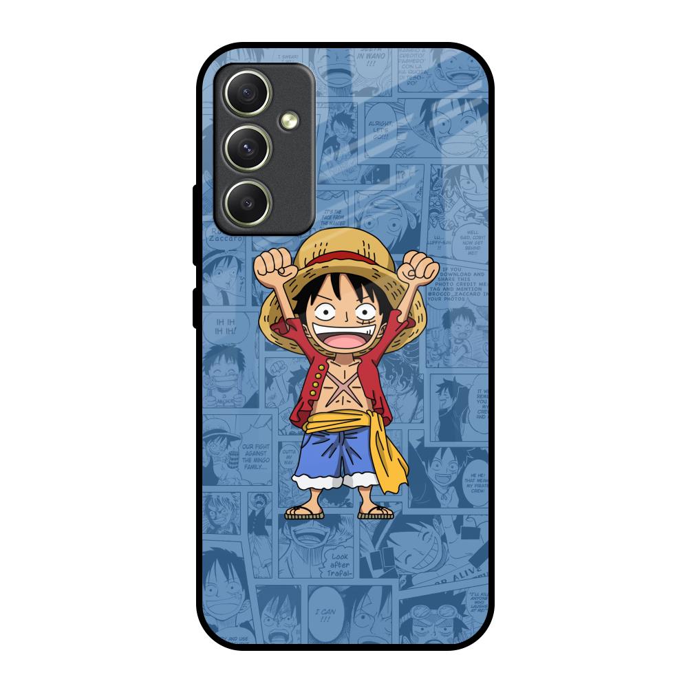 Chubby Anime Samsung Galaxy A34 5G Glass Back Cover Online