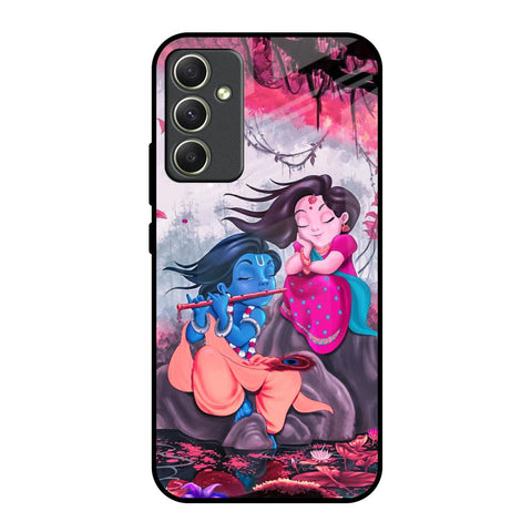 Radha Krishna Art Samsung Galaxy A34 5G Glass Back Cover Online