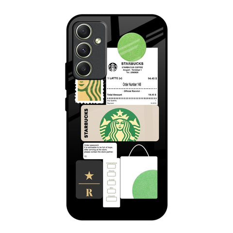 Coffee Latte Samsung Galaxy A34 5G Glass Back Cover Online