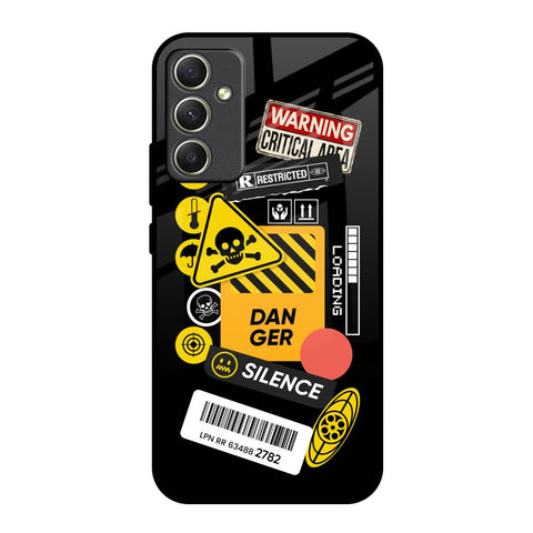 Danger Signs Samsung Galaxy A34 5G Glass Back Cover Online