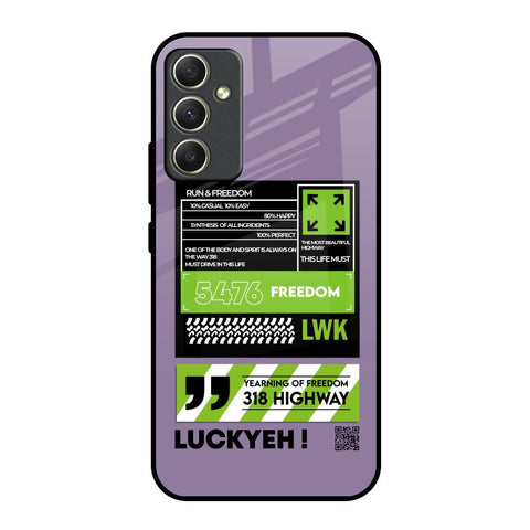 Run & Freedom Samsung Galaxy A34 5G Glass Back Cover Online