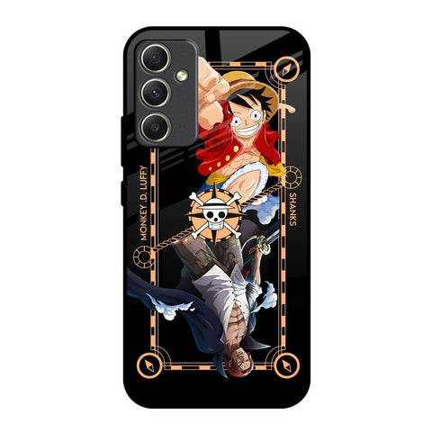Shanks & Luffy Samsung Galaxy A34 5G Glass Back Cover Online
