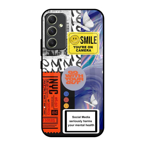 Smile for Camera Samsung Galaxy A34 5G Glass Back Cover Online
