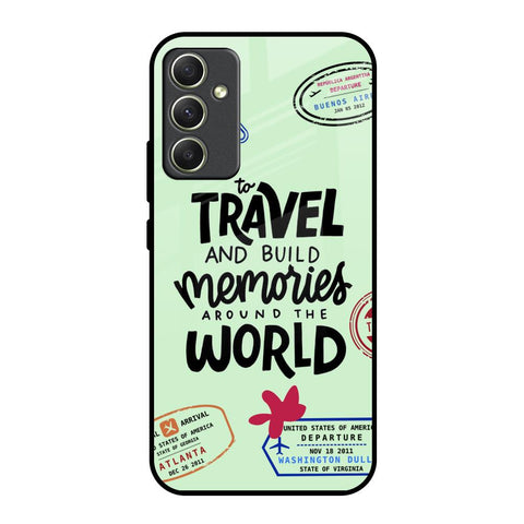 Travel Stamps Samsung Galaxy A34 5G Glass Back Cover Online