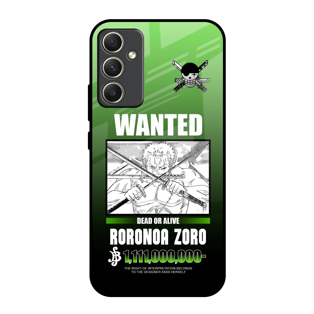 Zoro Wanted Samsung Galaxy A34 5G Glass Back Cover Online