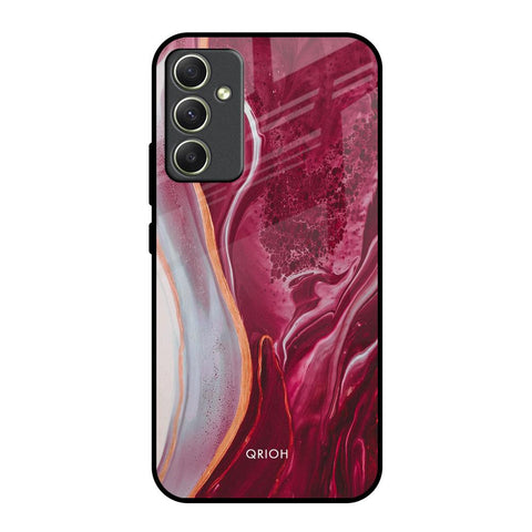 Crimson Ruby Samsung Galaxy A34 5G Glass Back Cover Online