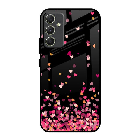 Heart Rain Fall Samsung Galaxy A34 5G Glass Back Cover Online
