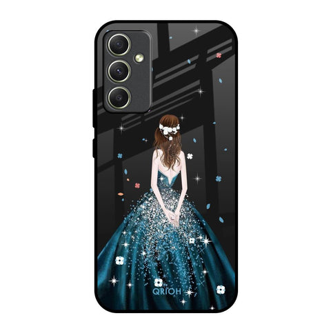 Queen Of Fashion Samsung Galaxy A34 5G Glass Back Cover Online
