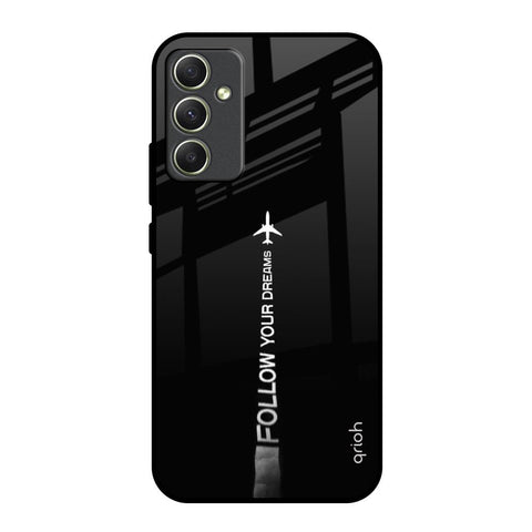Follow Your Dreams Samsung Galaxy A34 5G Glass Back Cover Online