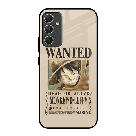 Luffy Wanted Samsung Galaxy A34 5G Glass Back Cover Online