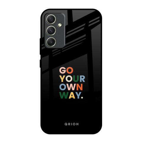Go Your Own Way Samsung Galaxy A34 5G Glass Back Cover Online