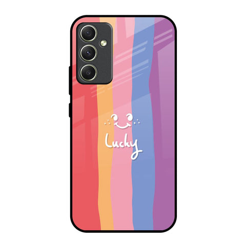 Lucky Abstract Samsung Galaxy A34 5G Glass Back Cover Online