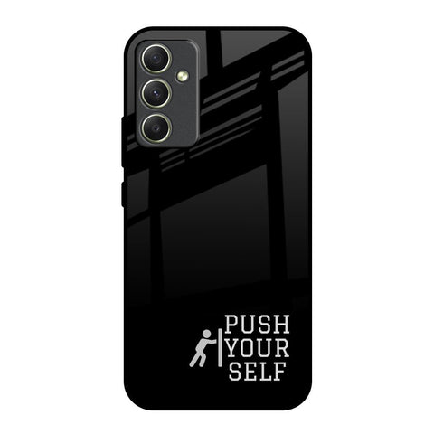 Push Your Self Samsung Galaxy A34 5G Glass Back Cover Online
