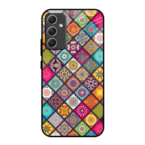 Multicolor Mandala Samsung Galaxy A34 5G Glass Back Cover Online
