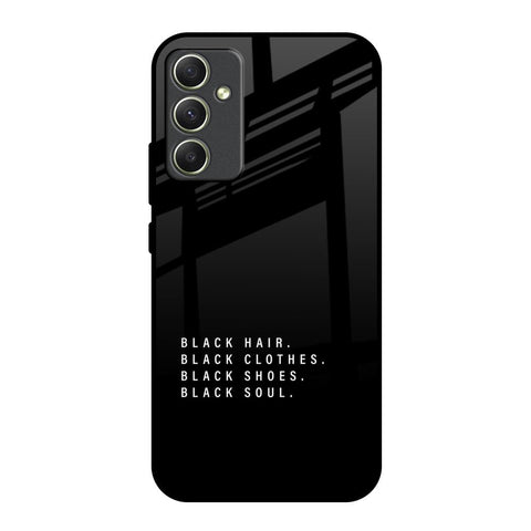 Black Soul Samsung Galaxy A34 5G Glass Back Cover Online