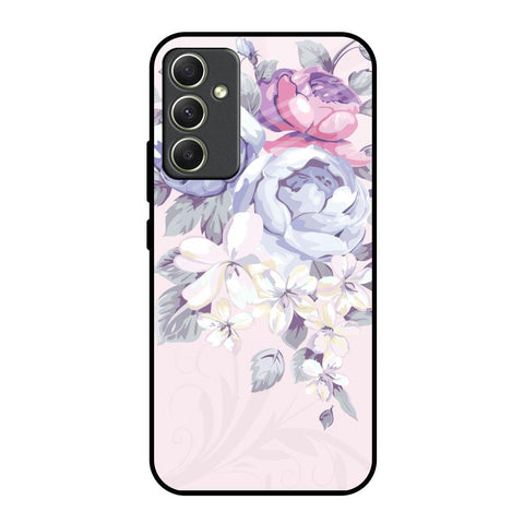 Elegant Floral Samsung Galaxy A34 5G Glass Back Cover Online