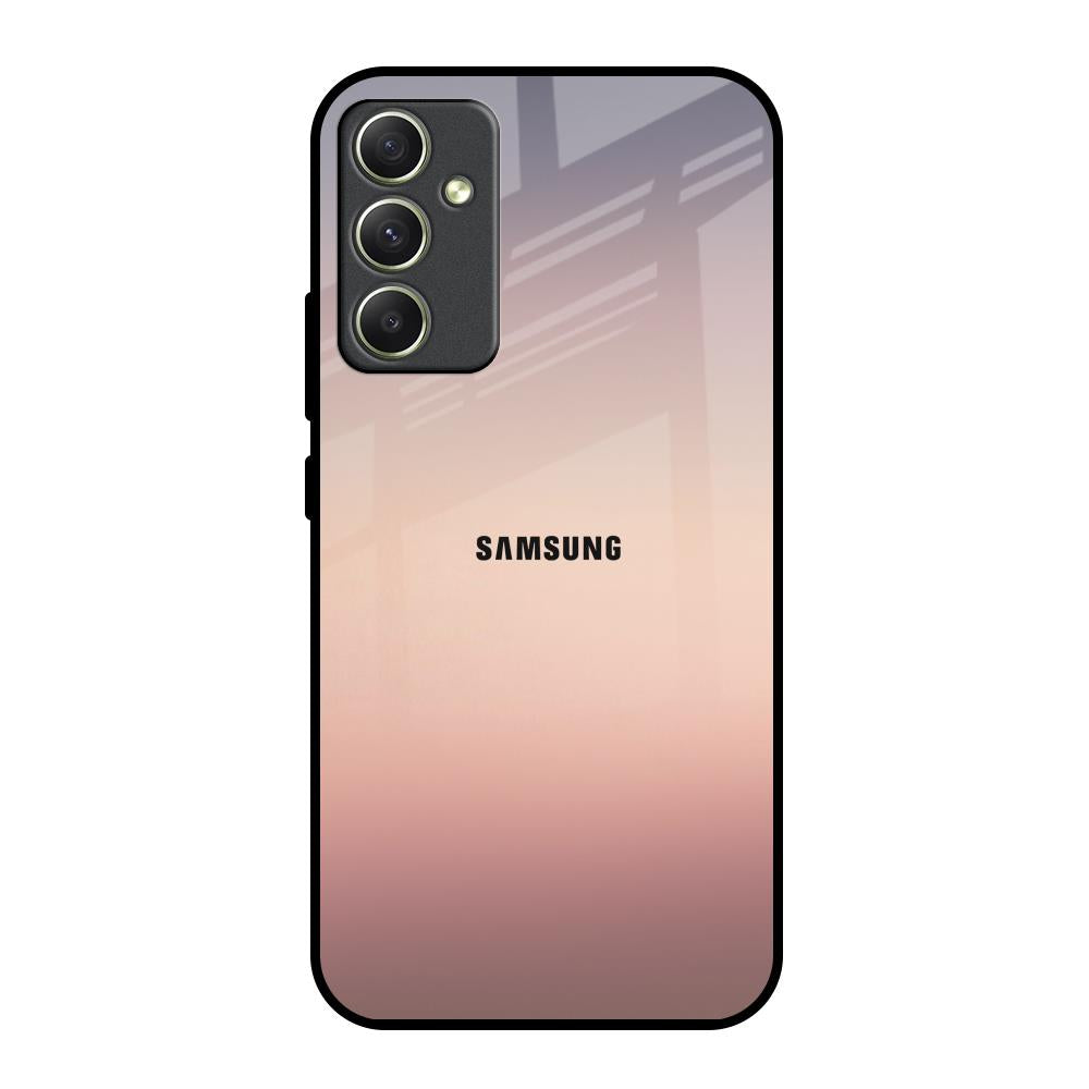 Golden Mauve Samsung Galaxy A34 5G Glass Back Cover Online