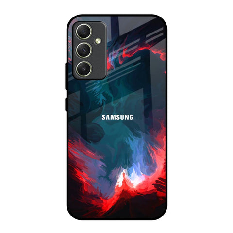 Brush Art Samsung Galaxy A34 5G Glass Back Cover Online
