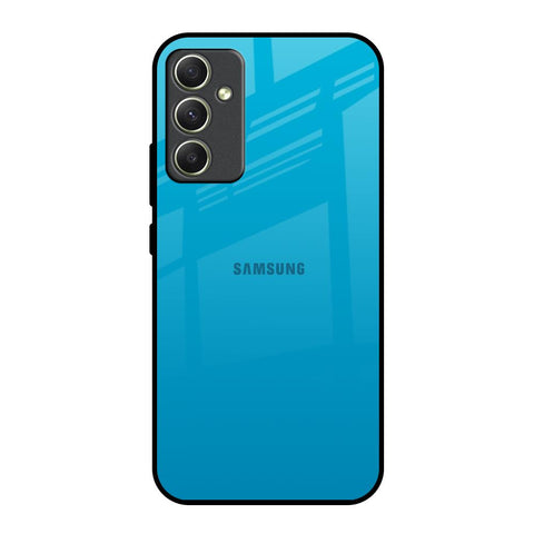 Blue Aqua Samsung Galaxy A34 5G Glass Back Cover Online
