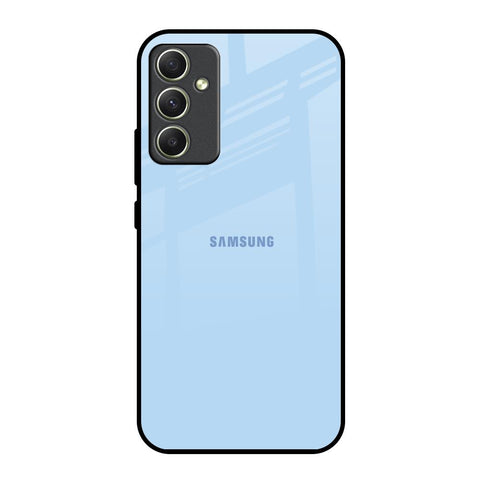 Pastel Sky Blue Samsung Galaxy A34 5G Glass Back Cover Online