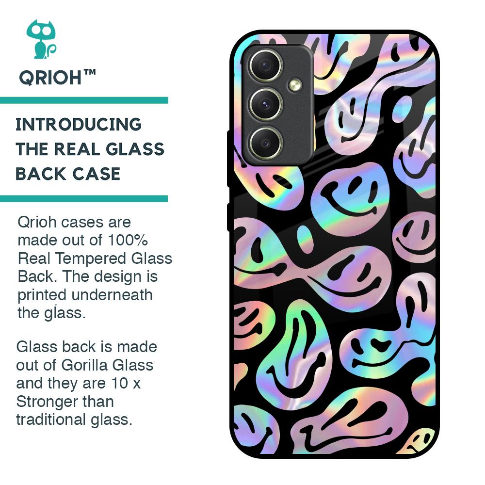 Acid Smile Glass Case for Samsung Galaxy A34 5G