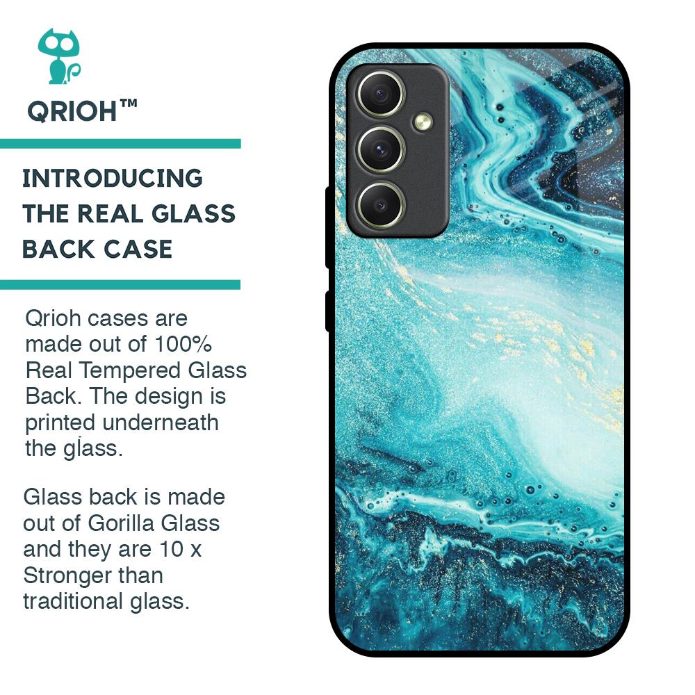 Sea Water Glass Case for Samsung Galaxy A34 5G