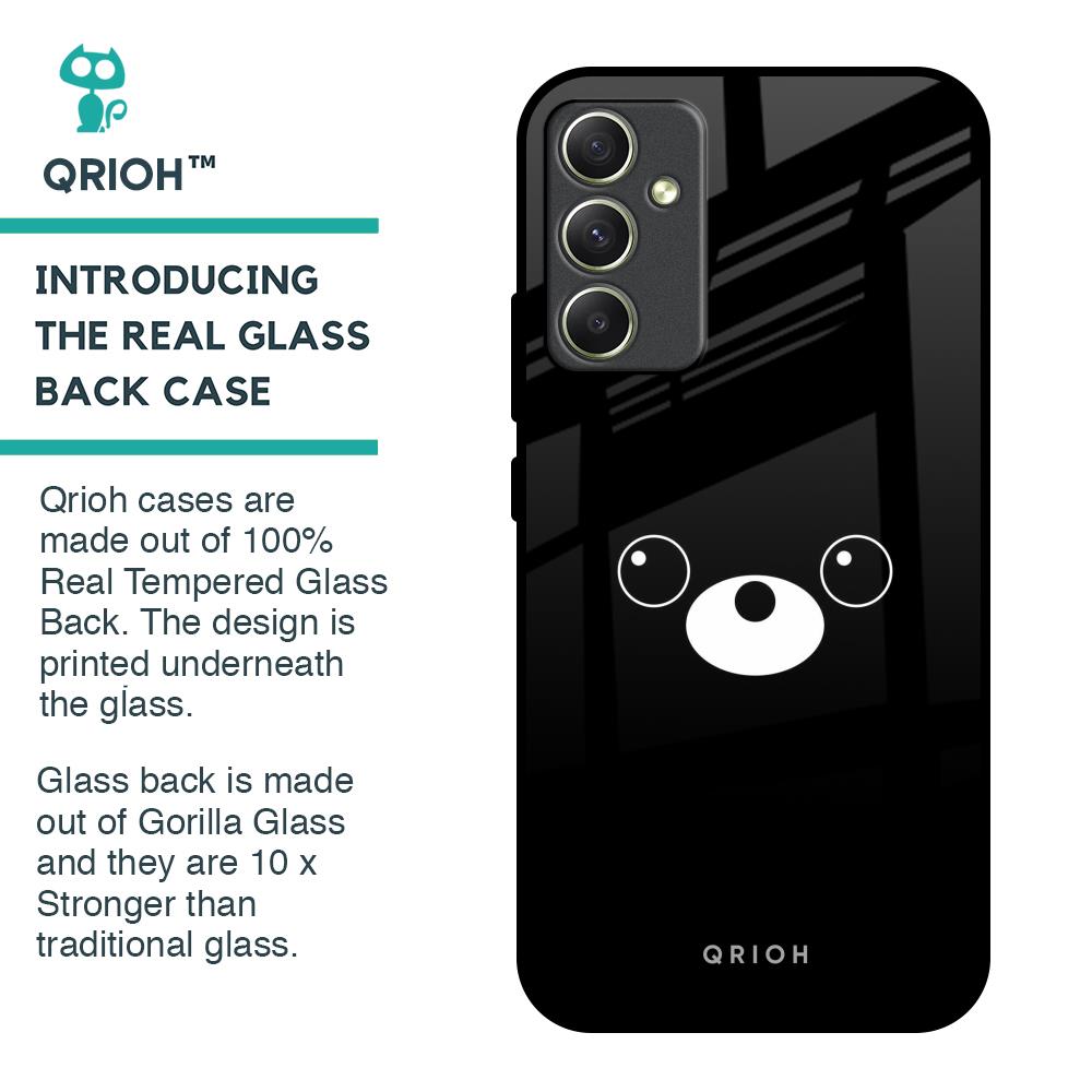 Cute Bear Glass Case for Samsung Galaxy A34 5G