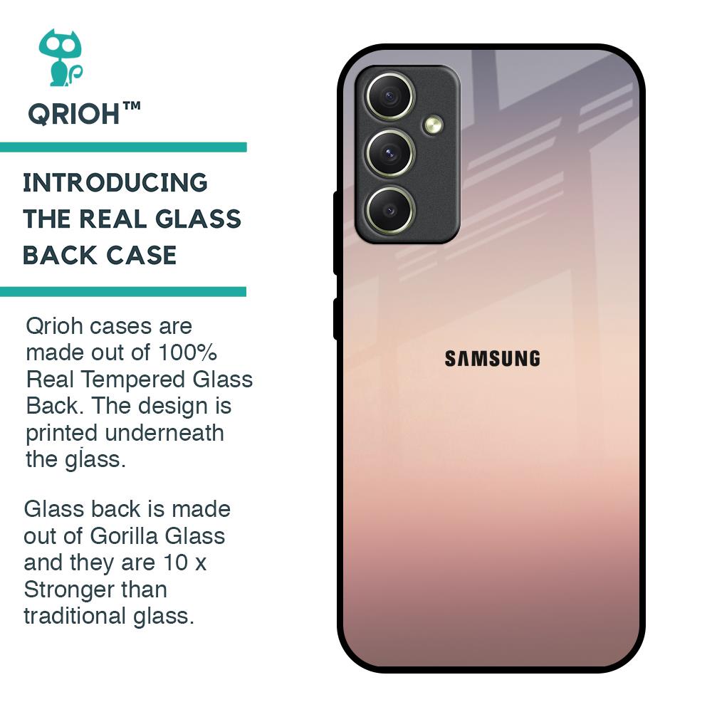 Golden Mauve Glass Case for Samsung Galaxy A34 5G