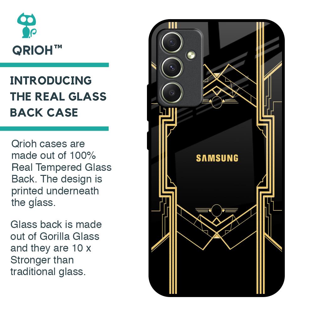 Sacred Logo Glass Case for Samsung Galaxy A34 5G