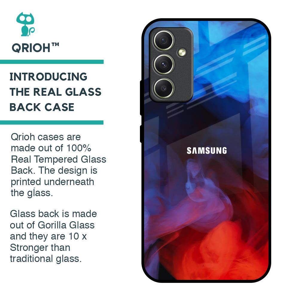 Dim Smoke Glass Case for Samsung Galaxy A34 5G