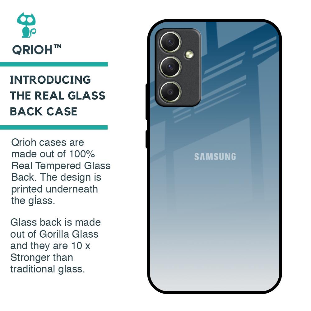 Deep Sea Space Glass Case for Samsung Galaxy A34 5G