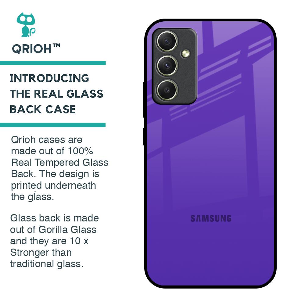 Amethyst Purple Glass Case for Samsung Galaxy A34 5G