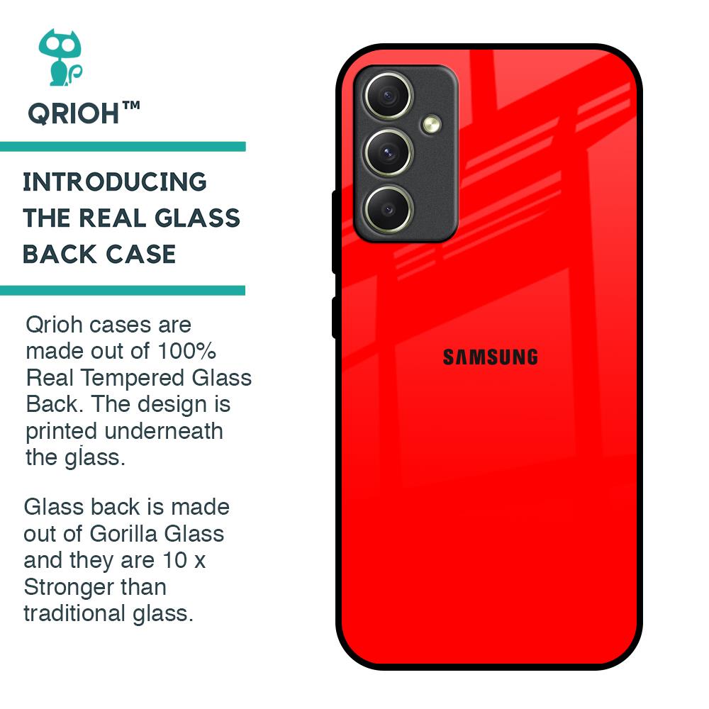 Blood Red Glass Case for Samsung Galaxy A34 5G