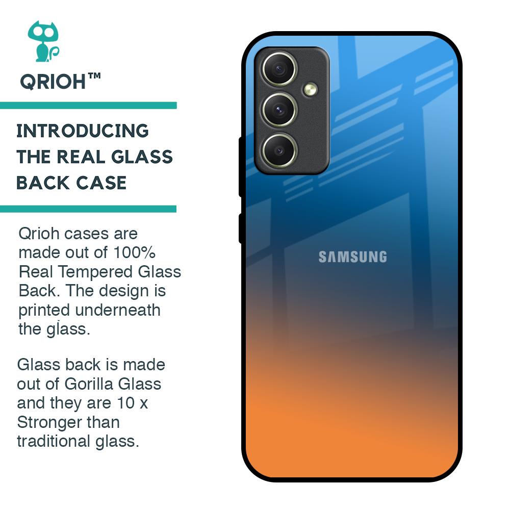 Sunset Of Ocean Glass Case for Samsung Galaxy A34 5G
