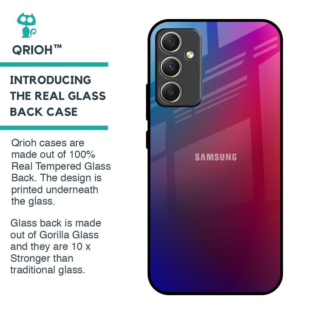 Magical Color Shade Glass Case for Samsung Galaxy A34 5G