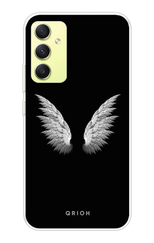 White Angel Wings Samsung Galaxy A34 5G Back Cover