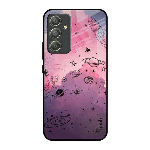 Space Doodles Samsung Galaxy A54 5G Glass Back Cover Online