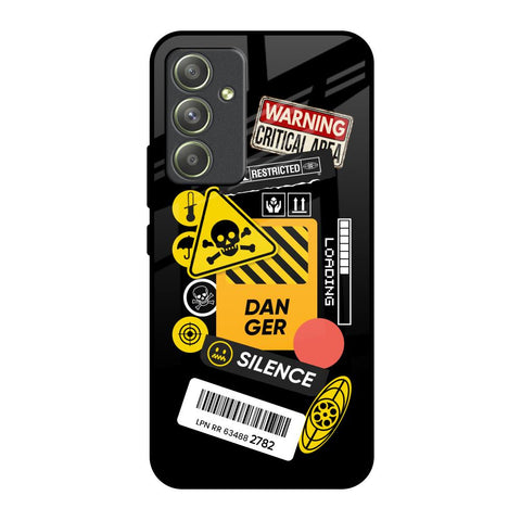 Danger Signs Samsung Galaxy A54 5G Glass Back Cover Online