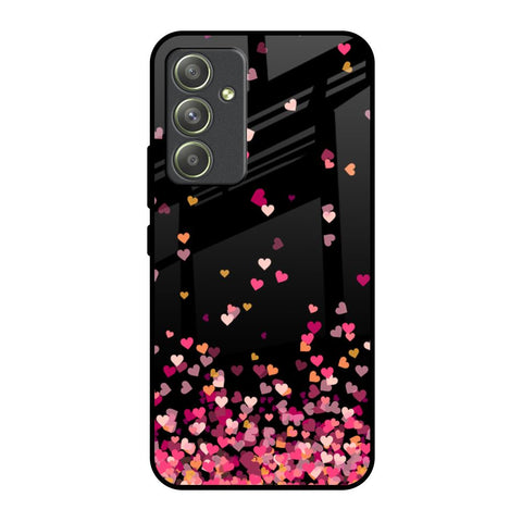 Heart Rain Fall Samsung Galaxy A54 5G Glass Back Cover Online