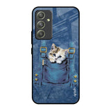 Kitty In Pocket Samsung Galaxy A54 5G Glass Back Cover Online